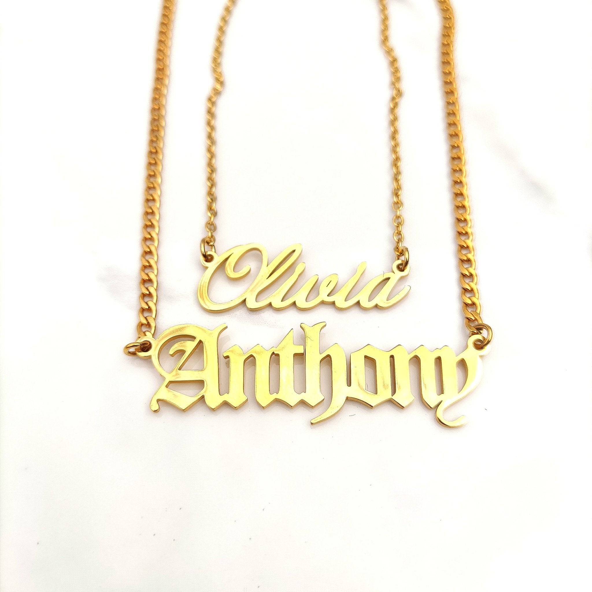 18K Gold Custom Name Necklace - Drip Culture Jewelry