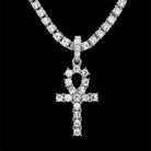 18K Gold Diamond Ankh - Drip Culture Jewelry