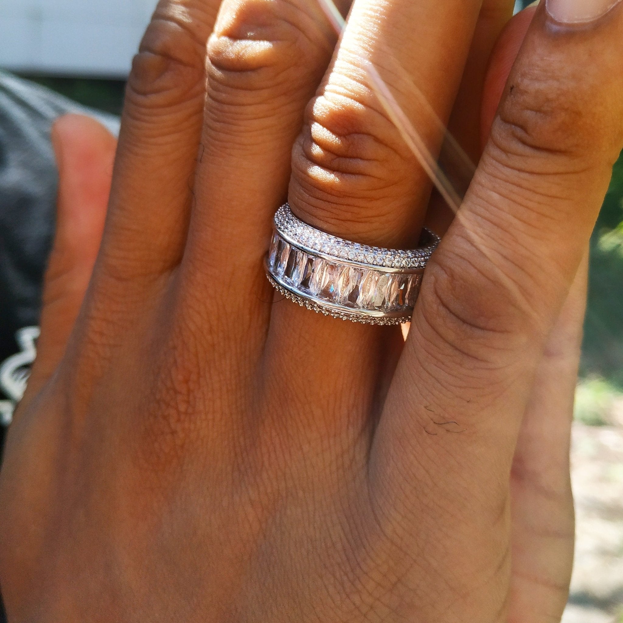 18k Gold Diamond Baguette Ring - Drip Culture Jewelry