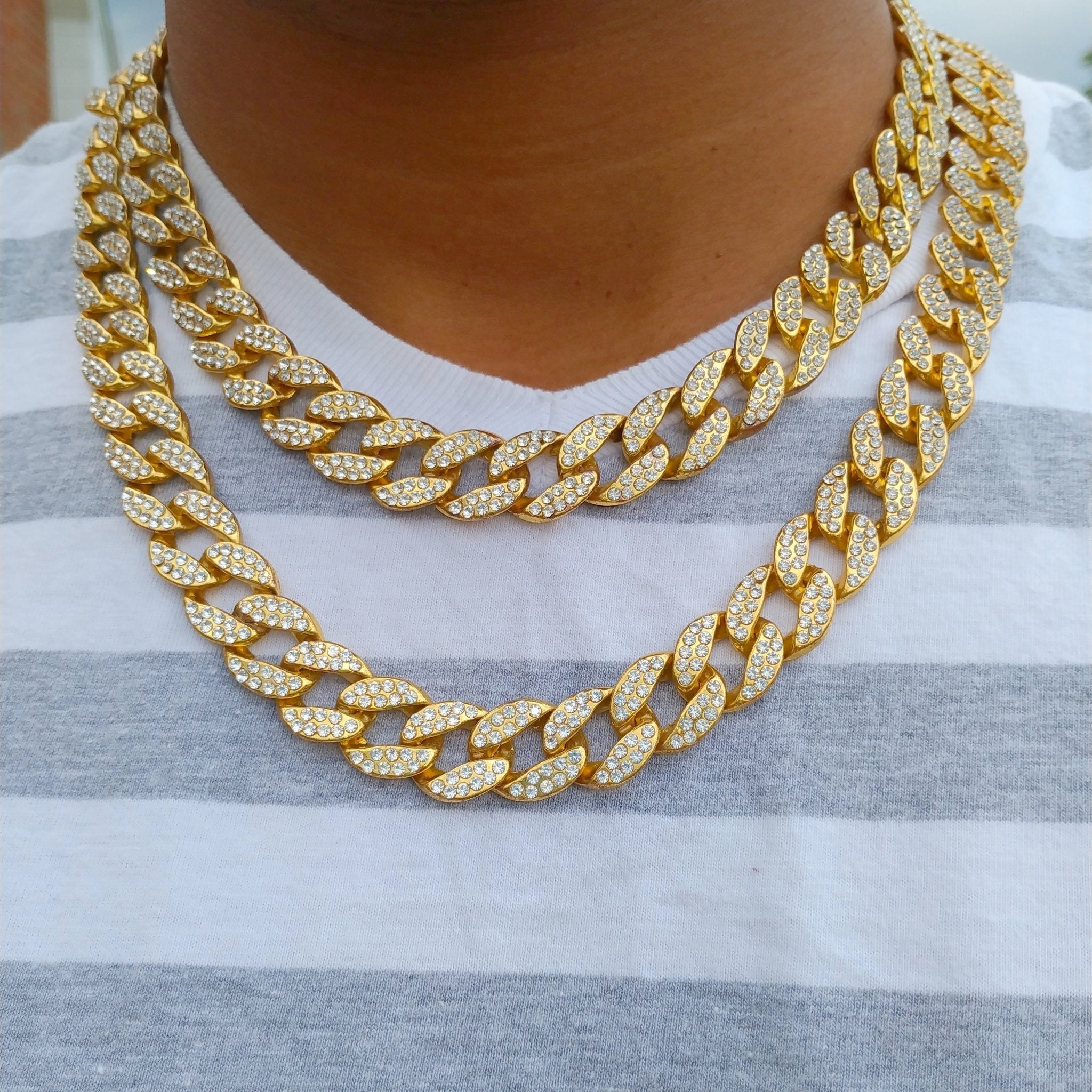 18K Gold Diamond Cuban Link Chain - Drip Culture Jewelry