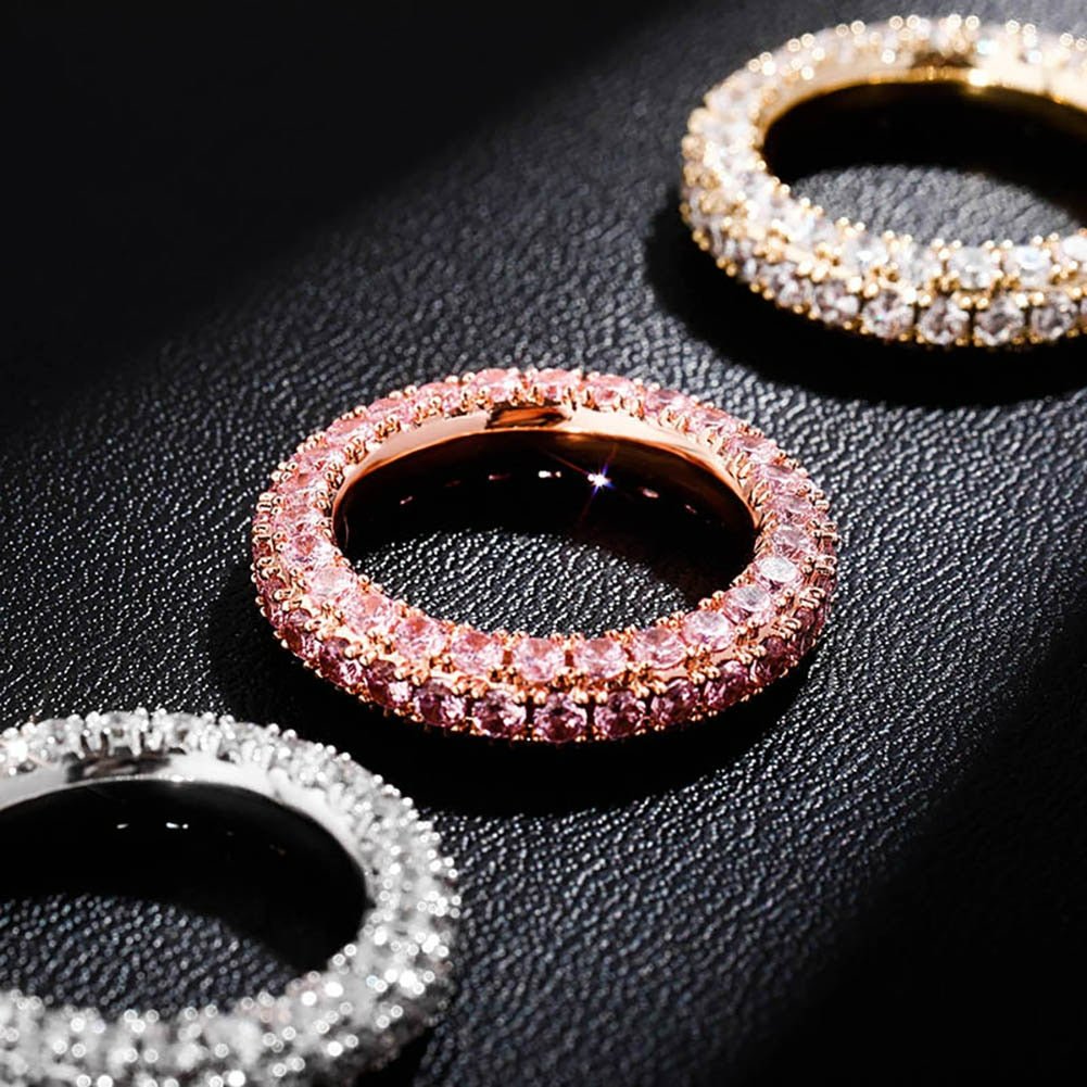 18K Gold Diamond Eternity Ring - Drip Culture Jewelry