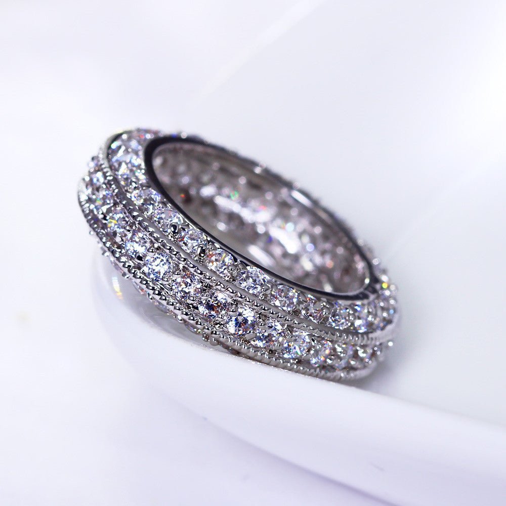 18K Gold Diamond Eternity Ring - Drip Culture Jewelry