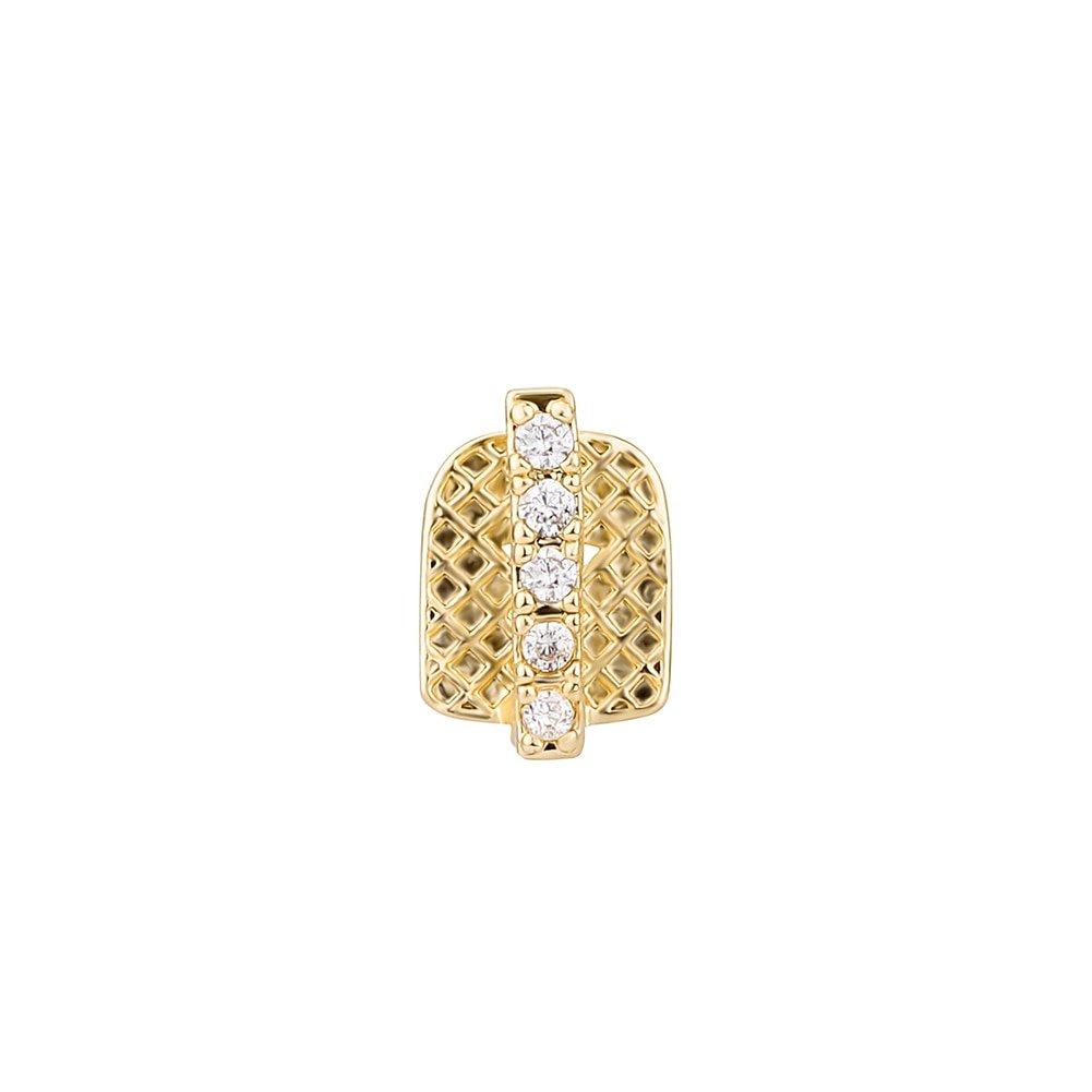 18k Gold Diamond Gap Filler Grillz - Drip Culture Jewelry
