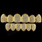 18K Gold Diamond Grillz - Drip Culture Jewelry
