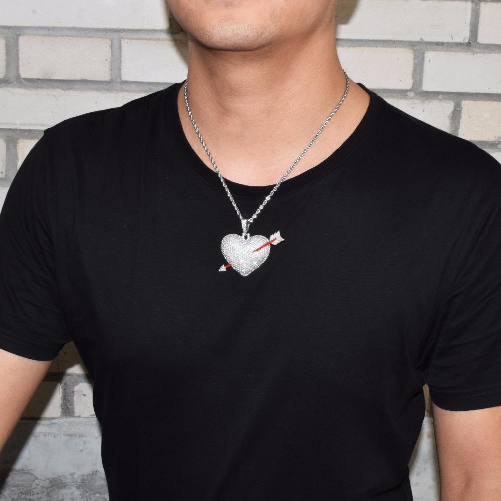 18k Gold Diamond Heart N Arrow - Drip Culture Jewelry