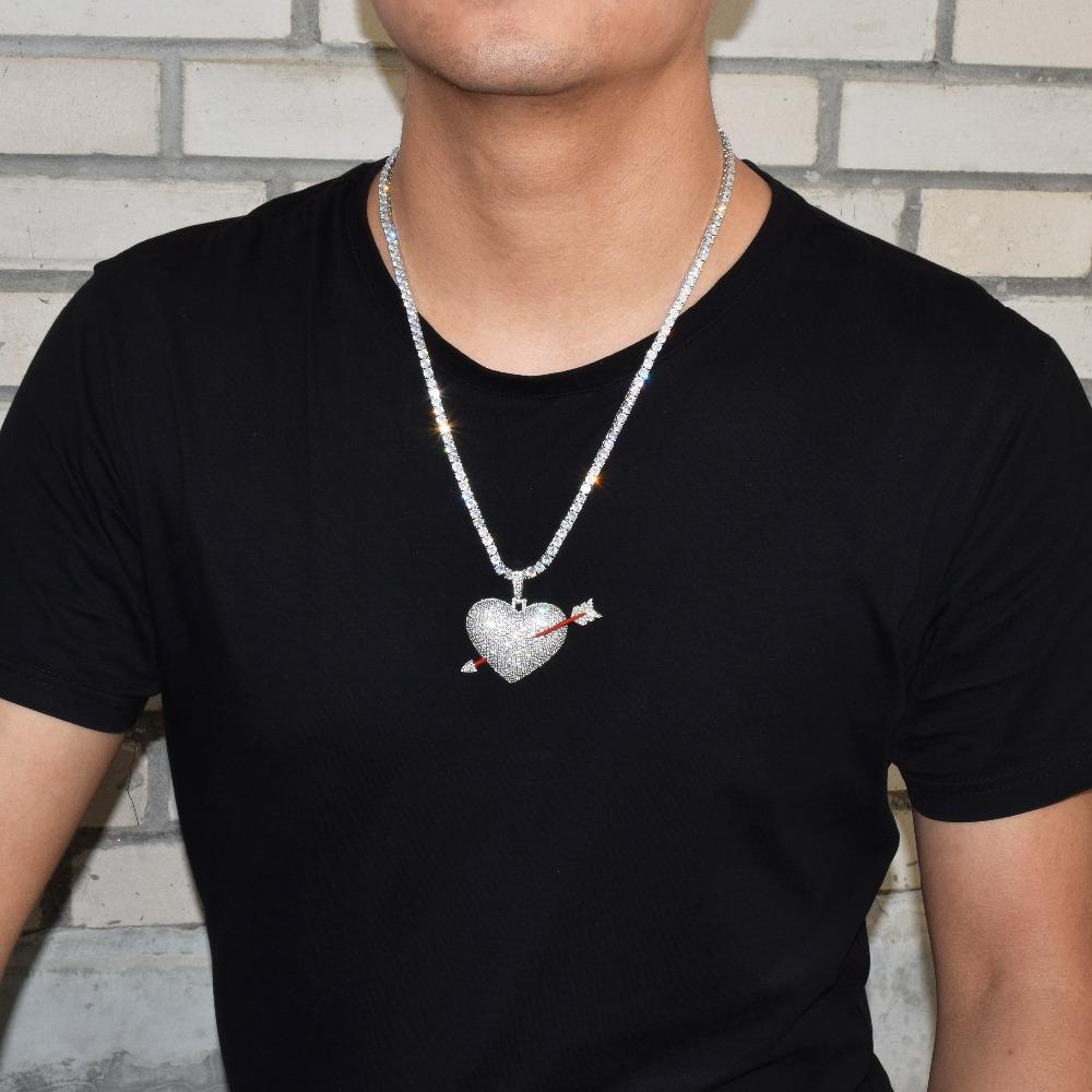 18k Gold Diamond Heart N Arrow - Drip Culture Jewelry