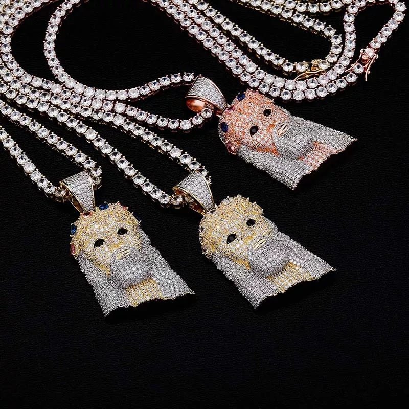 18K Gold Diamond Jesus Piece 2.0 - Drip Culture Jewelry
