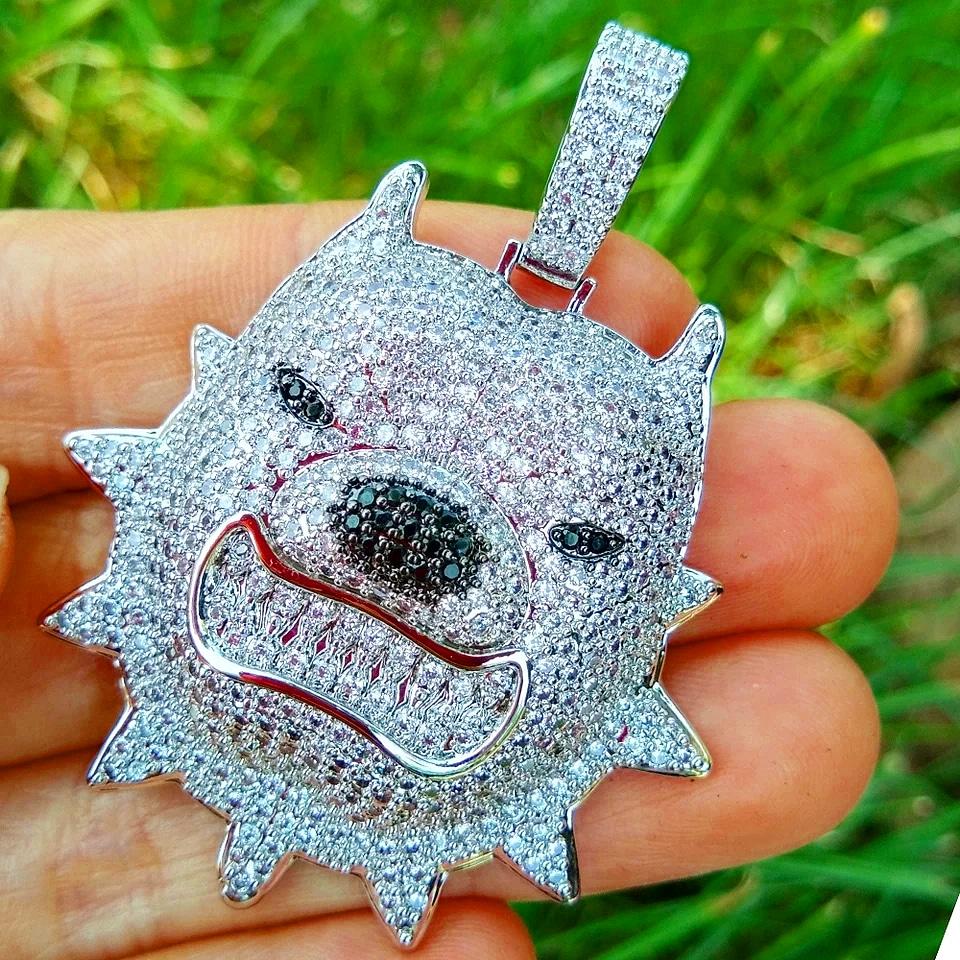 18K Gold Diamond Pitbull - Drip Culture Jewelry