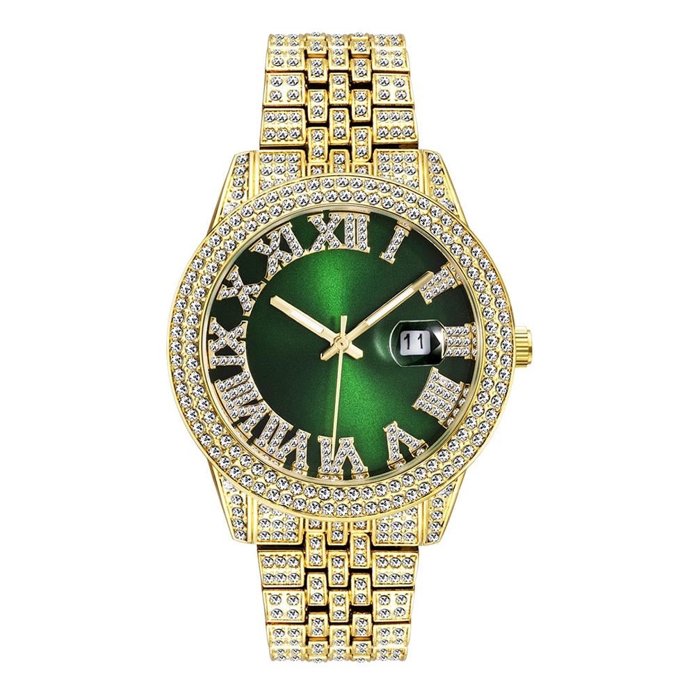 18K Gold Diamond Regal Watch - Drip Culture Jewelry