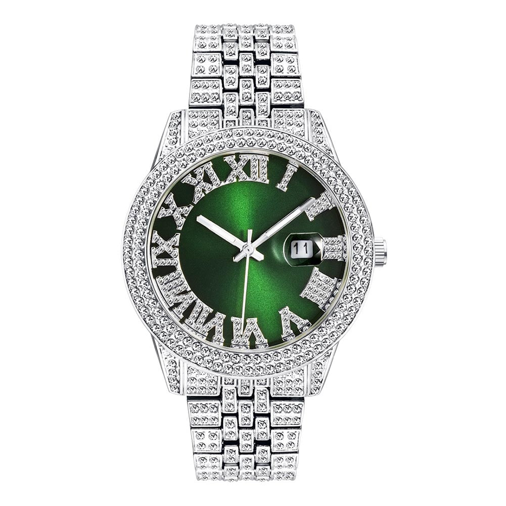 18K Gold Diamond Regal Watch - Drip Culture Jewelry