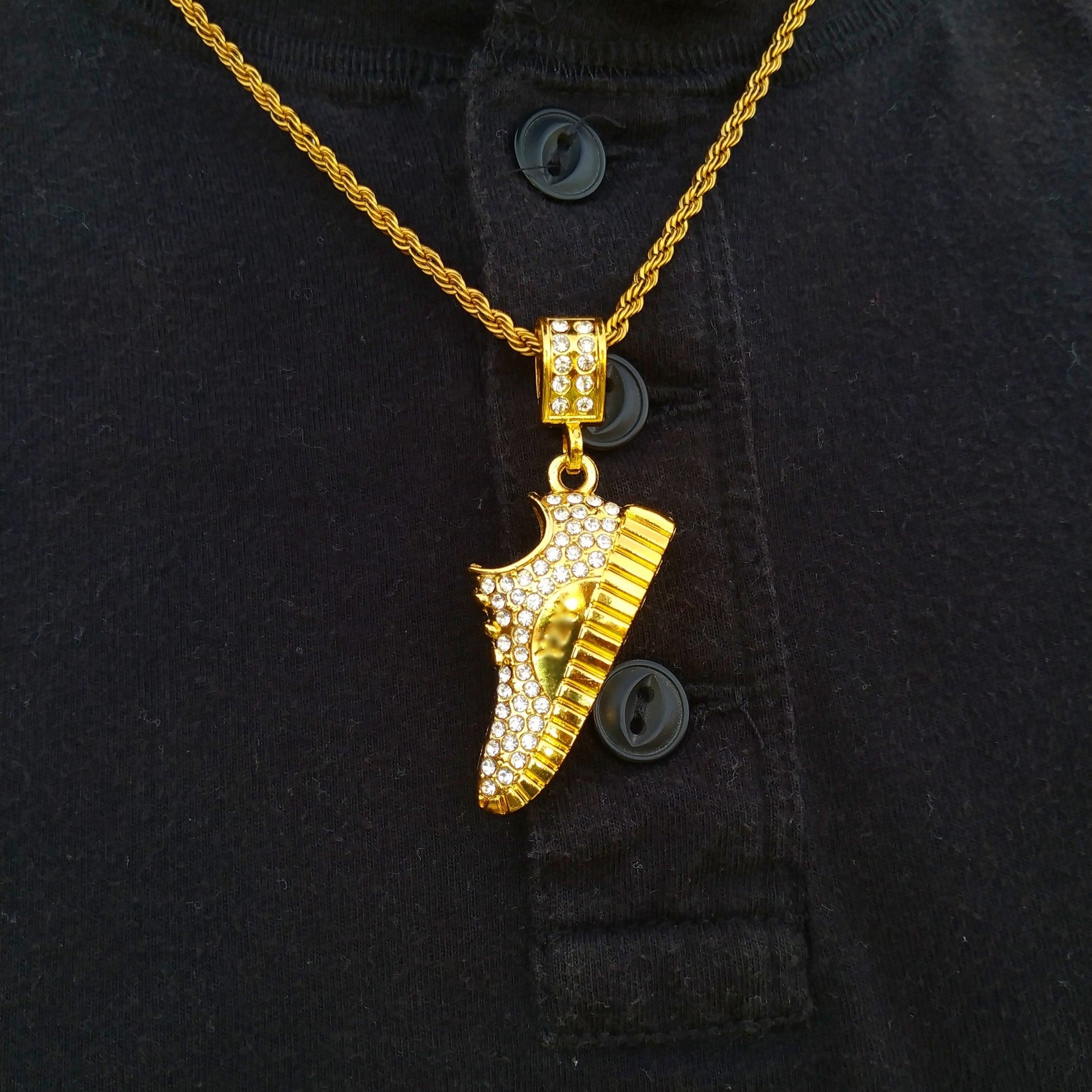 18K Gold Diamond Sneaker - Drip Culture Jewelry