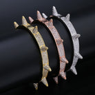 18K Gold Diamond Spike Bracelet - Drip Culture Jewelry