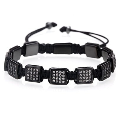 18K Gold Diamond Square Bracelet Set (3 Pieces) - Drip Culture Jewelry