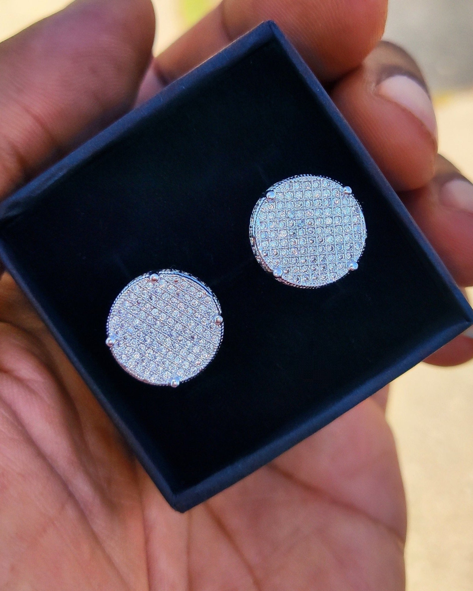 18k Gold Diamond Stud Earrings - Drip Culture Jewelry
