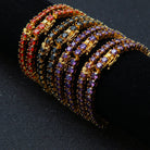 18K Gold Gemstone Tennis Bracelet - Drip Culture Jewelry