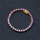 18K Gold Gemstone Tennis Bracelet - Drip Culture Jewelry