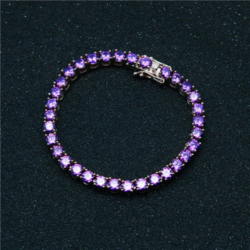 18K Gold Gemstone Tennis Bracelet - Drip Culture Jewelry