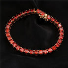 18K Gold Gemstone Tennis Bracelet - Drip Culture Jewelry