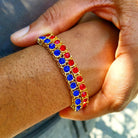 18K Gold Gemstone Tennis Bracelet - Drip Culture Jewelry
