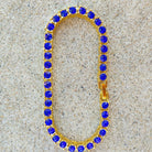 18K Gold Gemstone Tennis Bracelet - Drip Culture Jewelry