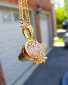 18K Gold Lean Pendant - Drip Culture Jewelry