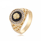 18K Gold Medusa Ring - Drip Culture Jewelry