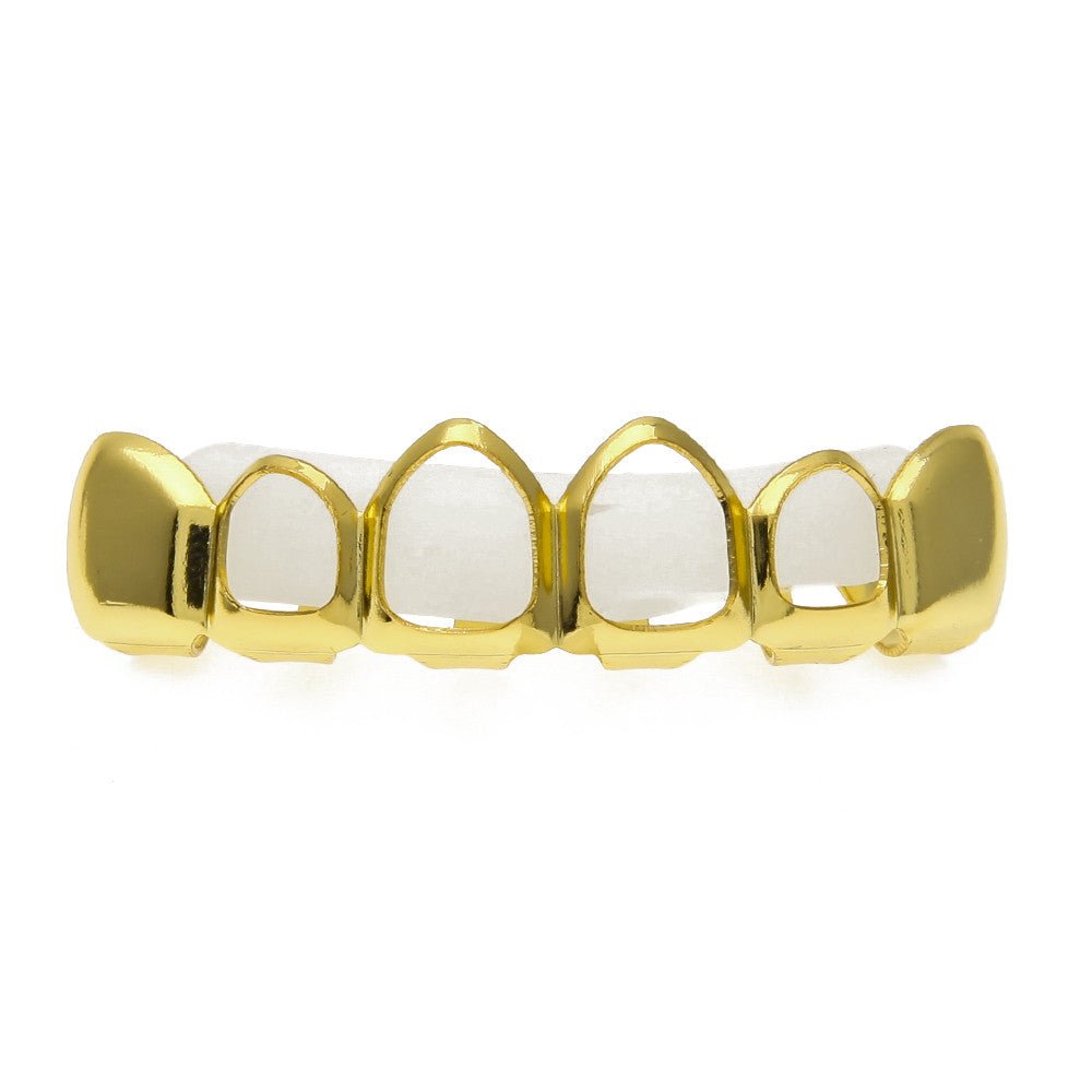 18K Gold Plated Open Face Grillz - Drip Culture Jewelry