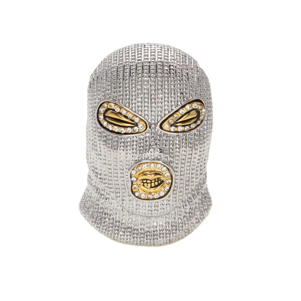 18K Gold Ski Mask Pendant - Drip Culture Jewelry