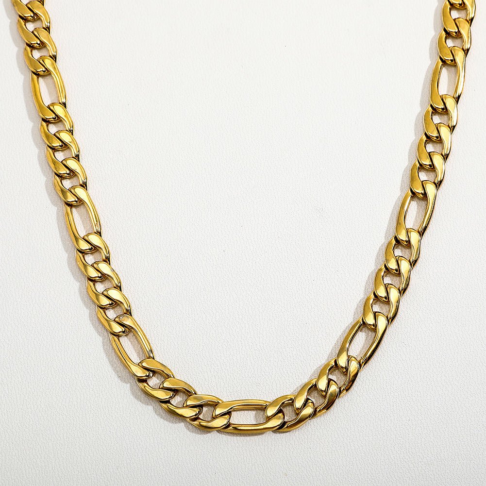 24K Gold Gold Figaro Chain - Drip Culture Jewelry