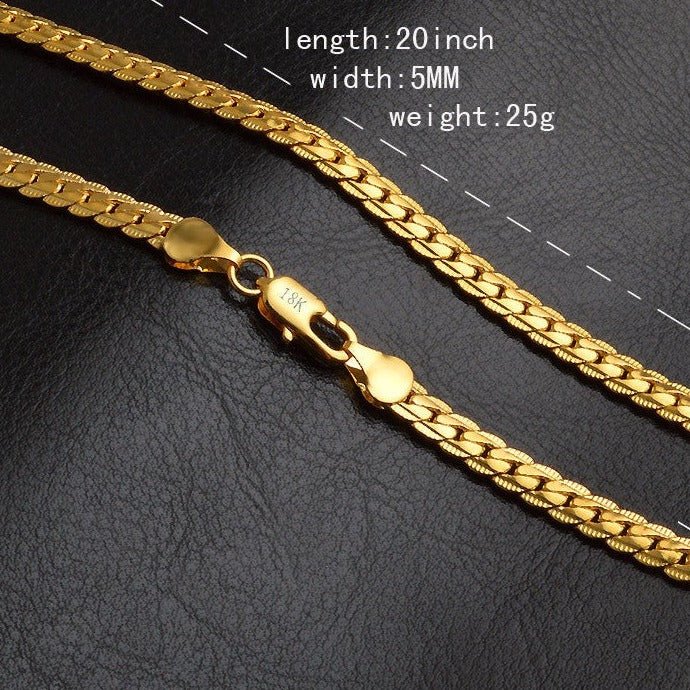5mm 18K Gold Cuban Link Lace Chain - Drip Culture Jewelry