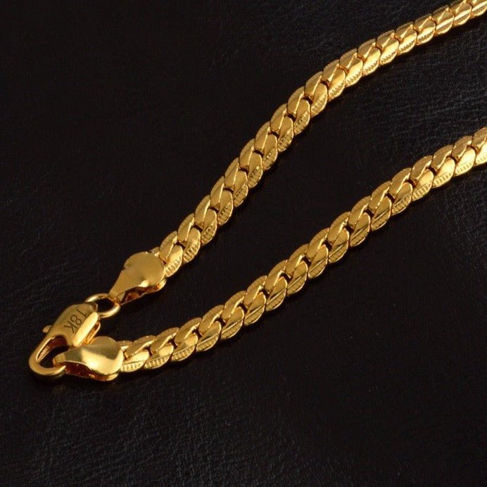 5mm 18K Gold Cuban Link Lace Chain - Drip Culture Jewelry