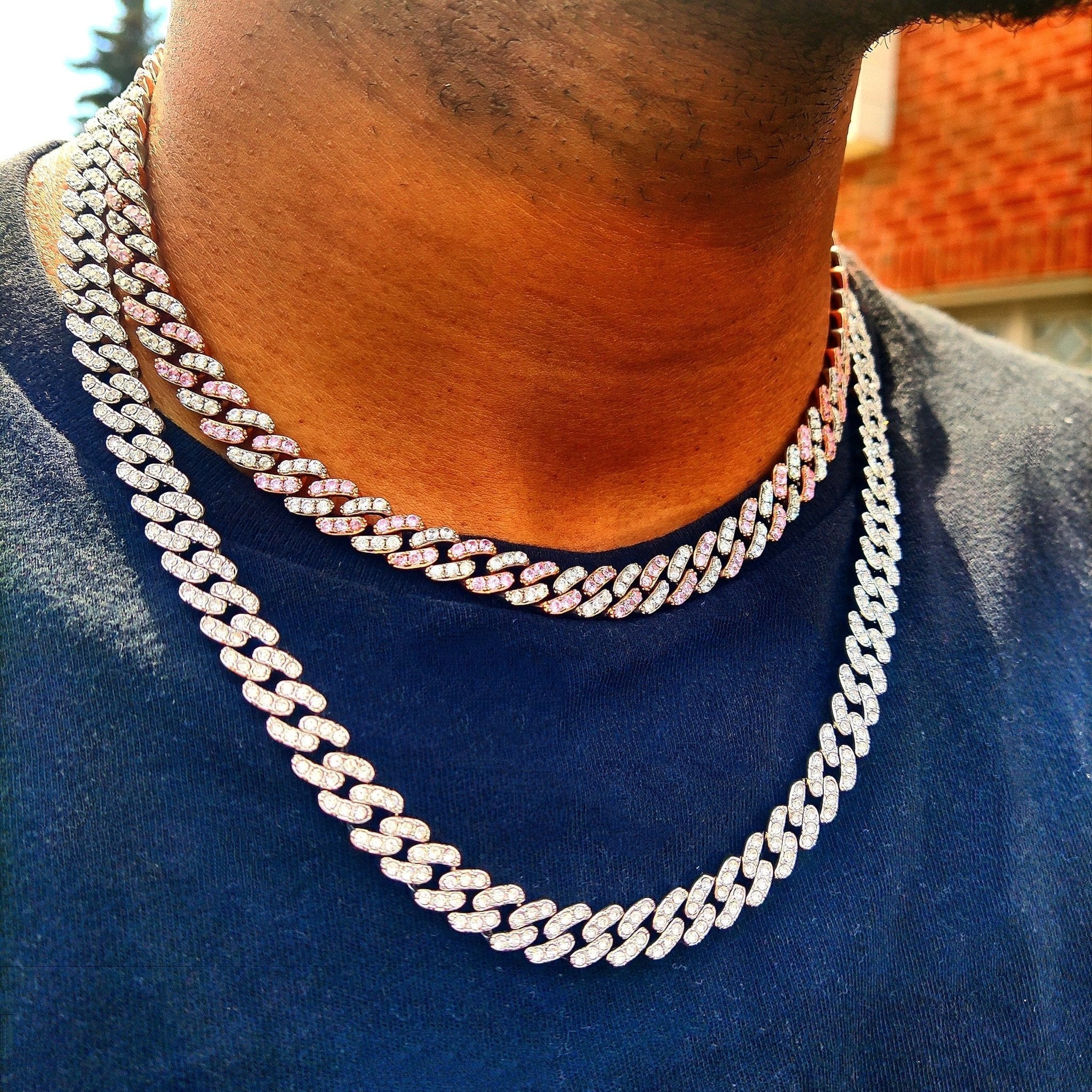 8mm Moissanite Diamond Cuban Link Chain - Drip Culture Jewelry