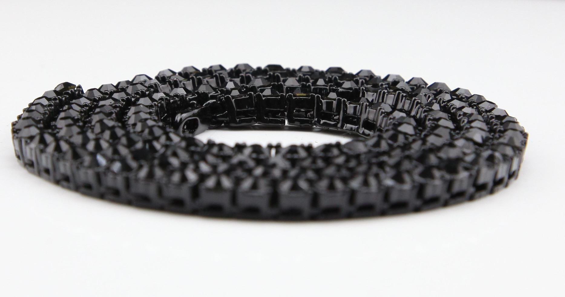 Black Diamond Tennis Chain - Drip Culture Jewelry