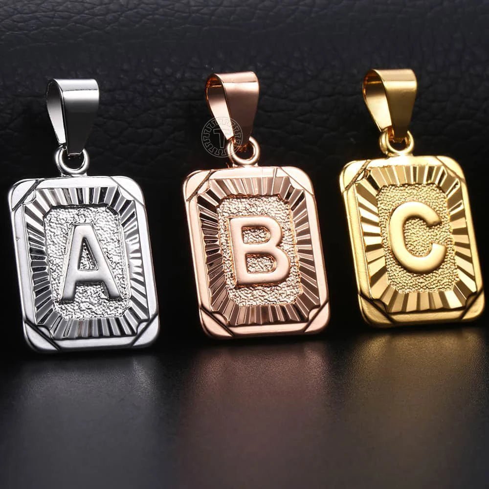 Custom 18k Gold Letter Pendant - Drip Culture Jewelry
