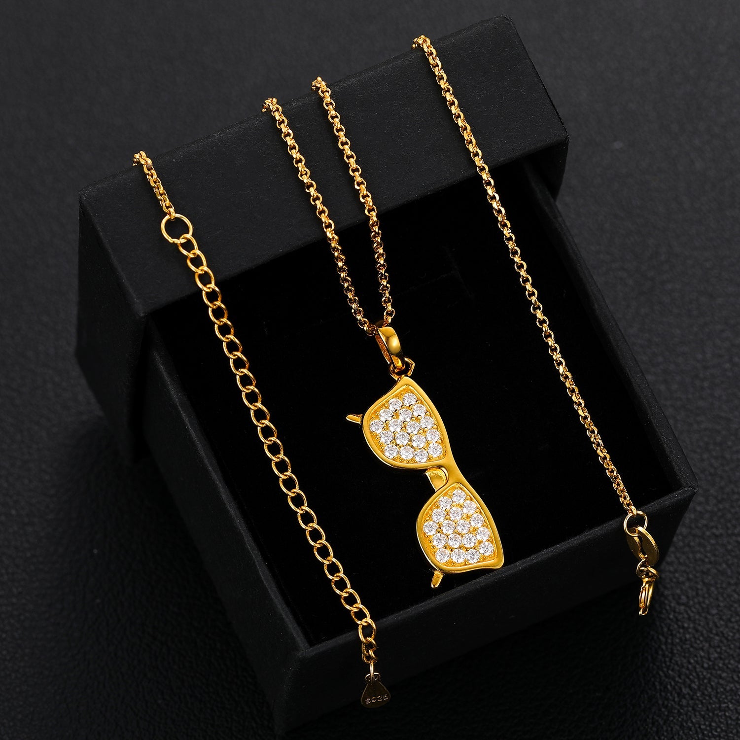 Moissanite Diamond Sunglasses Pendant - Drip Culture Jewelry