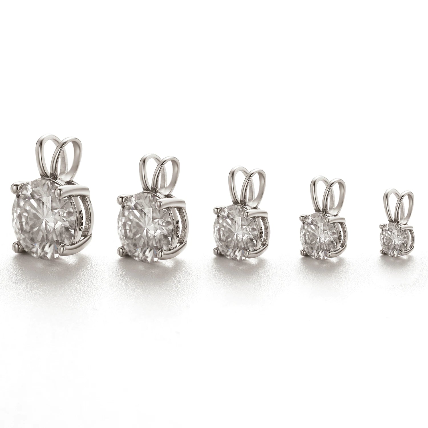 Moissanite Single Diamond Pendant - Drip Culture Jewelry
