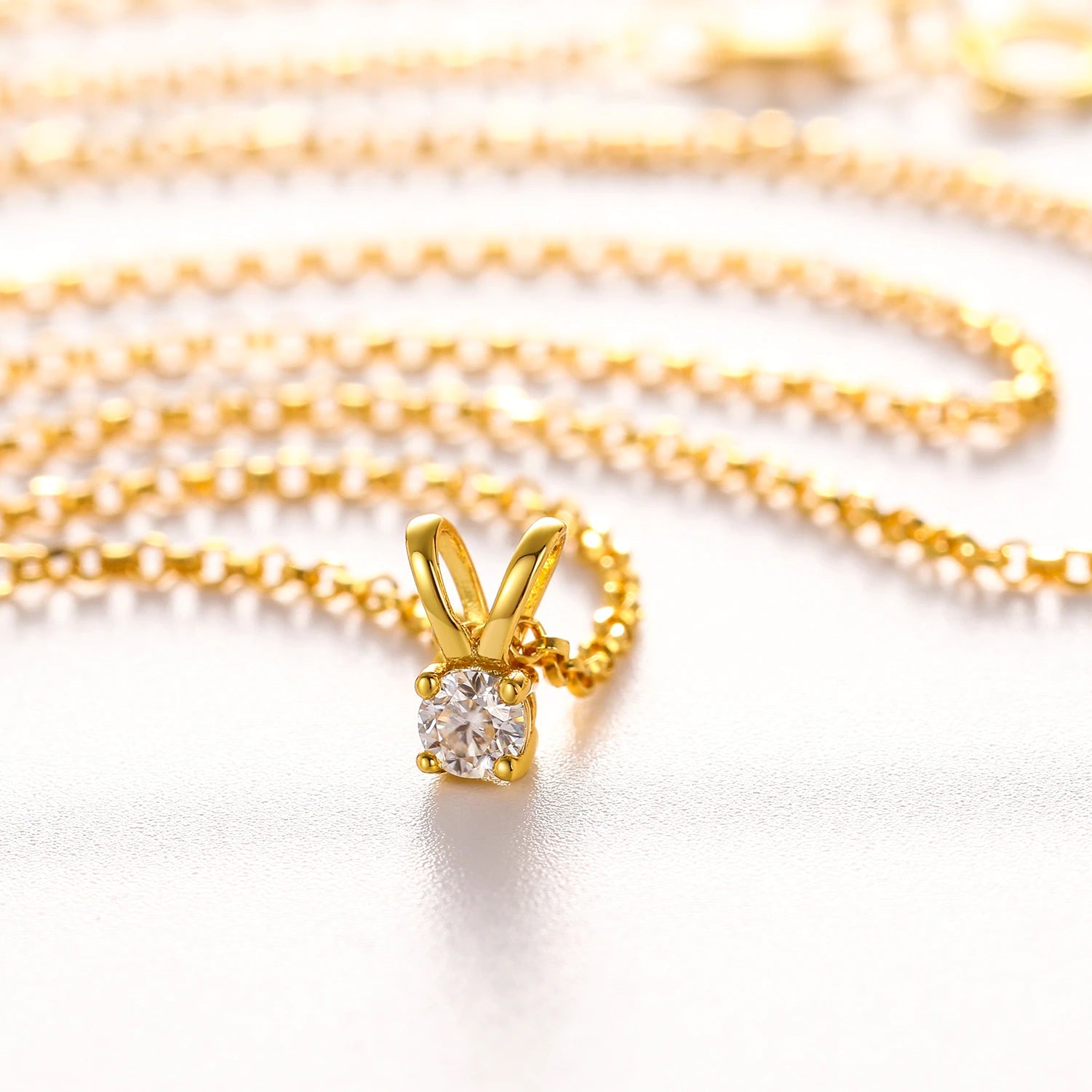 Moissanite Single Diamond Pendant - Drip Culture Jewelry