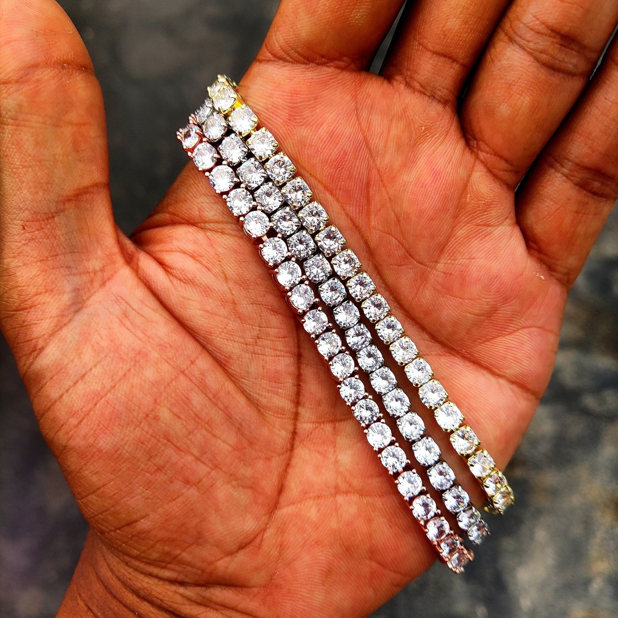 Premium 18K Gold Diamond Tennis Bracelet - Drip Culture Jewelry