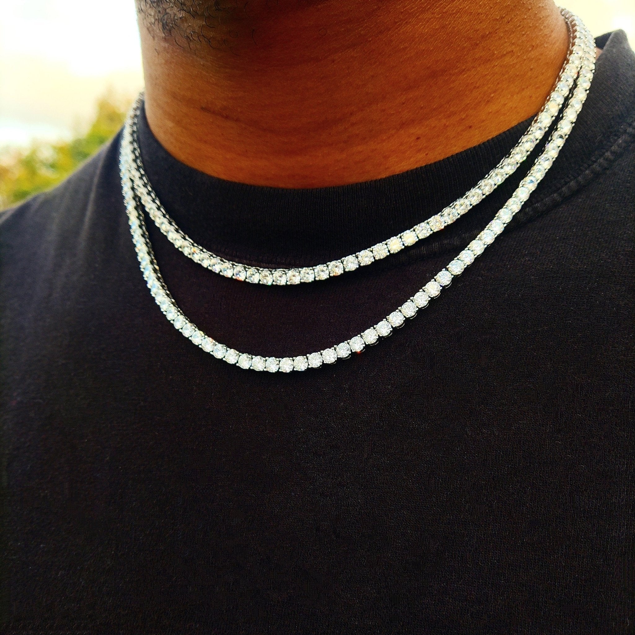 Premium 18K Gold Diamond Tennis Chain - Drip Culture Jewelry