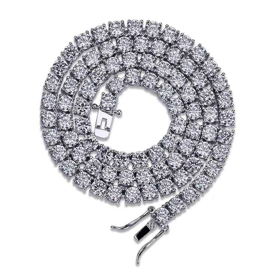 Premium 18K Gold Diamond Tennis Chain - Drip Culture Jewelry