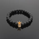 Signature Crown Lava Stone Bracelet 2 - Drip Culture Jewelry