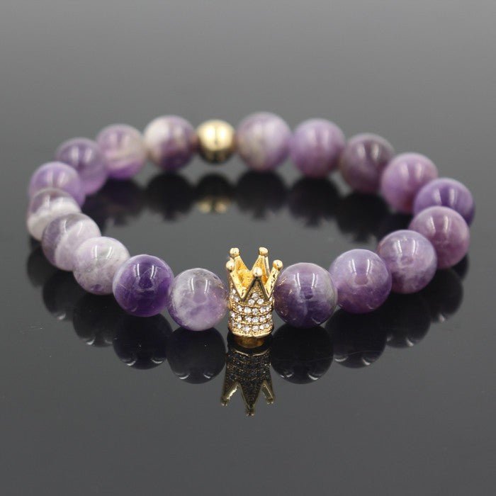 Signature Crown Lava Stone Bracelet 2 - Drip Culture Jewelry
