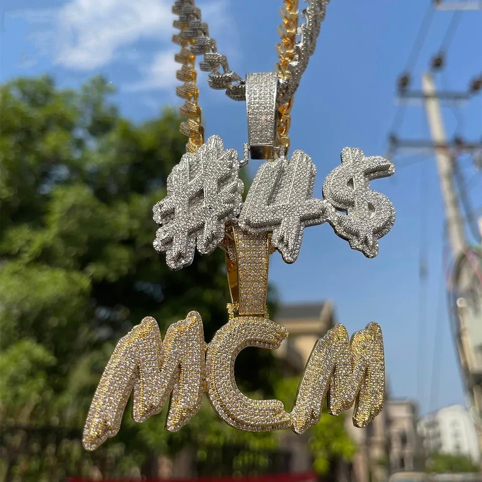 Thick Brush Font Custom Name Pendant - Drip Culture Jewelry