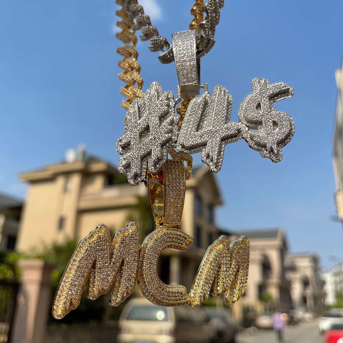 Thick Brush Font Custom Name Pendant - Drip Culture Jewelry