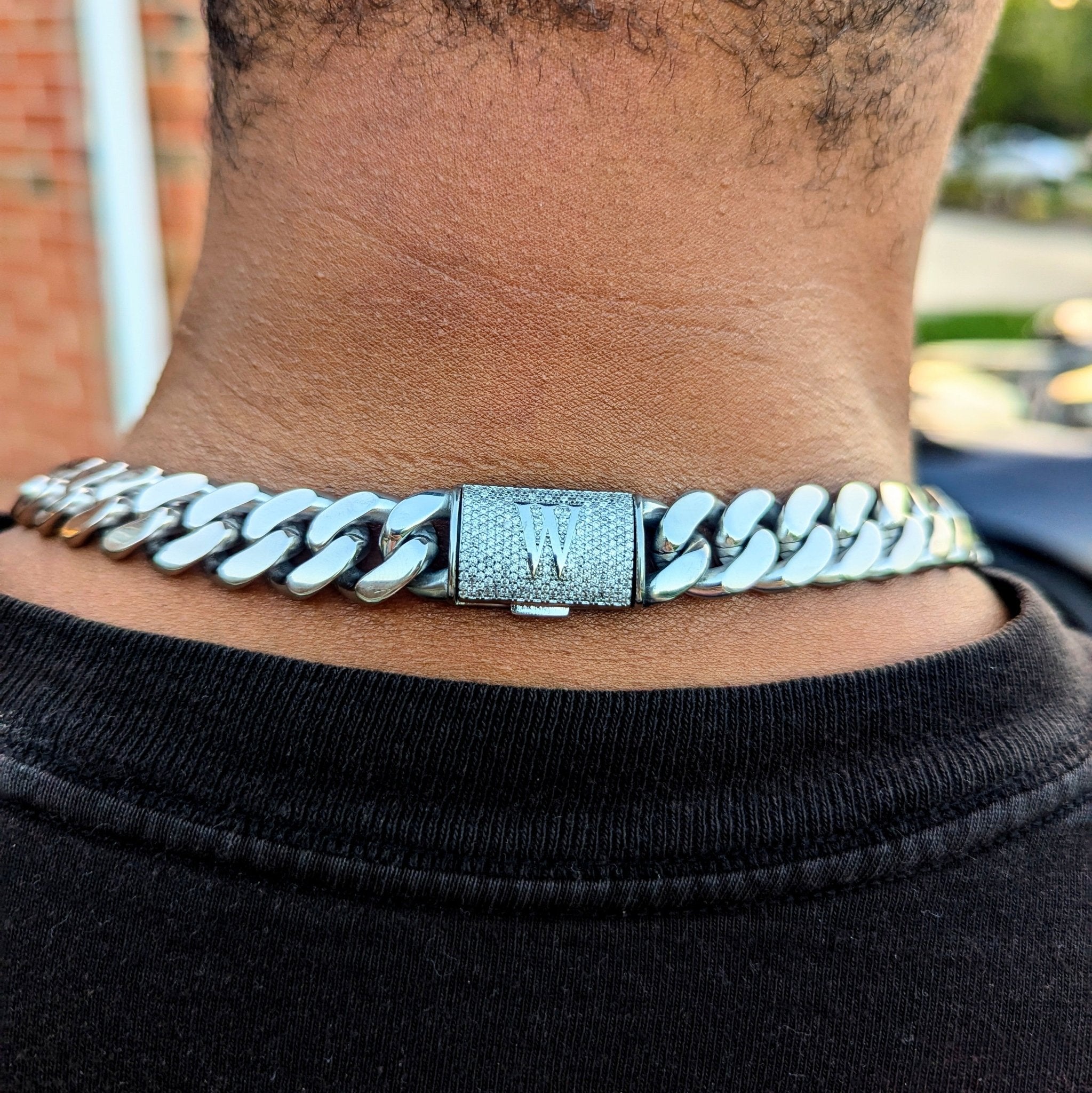 14mm 18k Gold Custom Diamond Clasp Cuban Link Chain - Drip Culture Jewelry