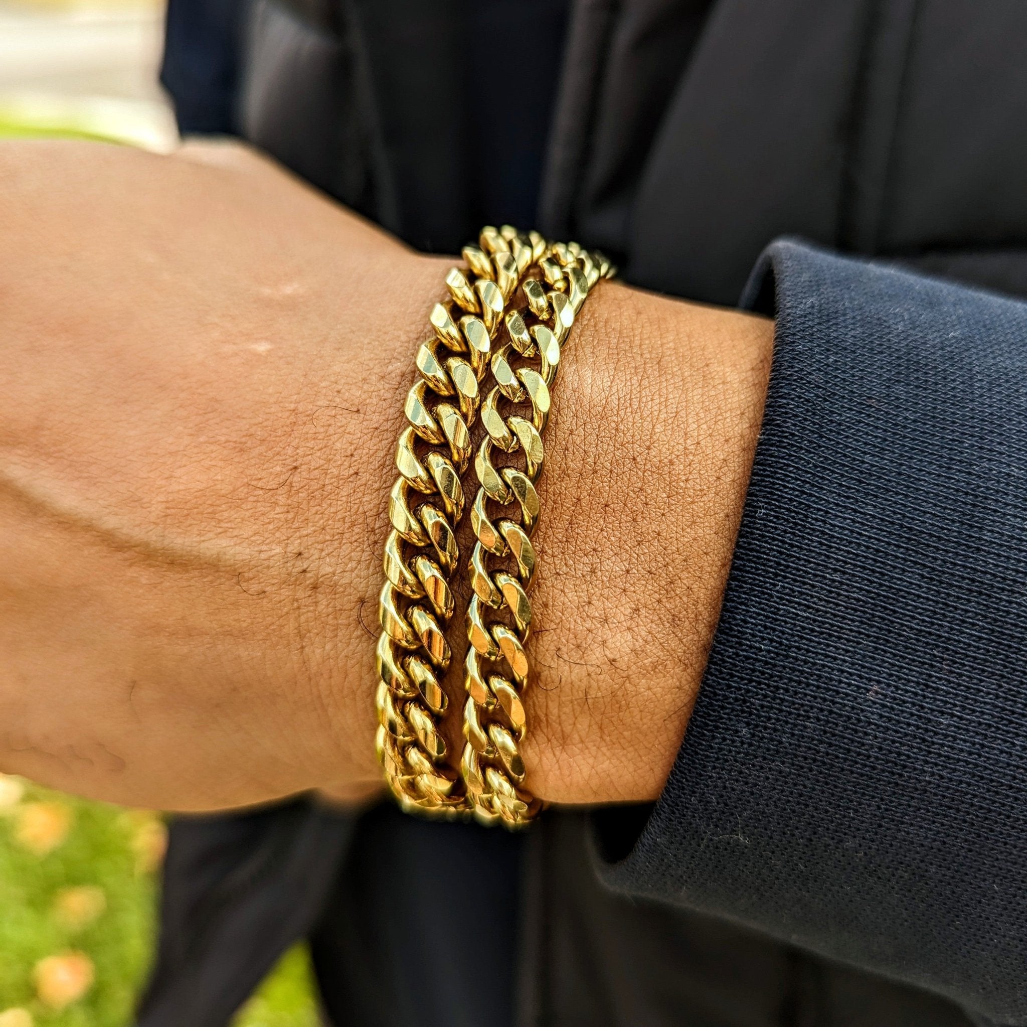 18k Gold Cuban Link Bracelet (3mm - 11mm) - Drip Culture Jewelry