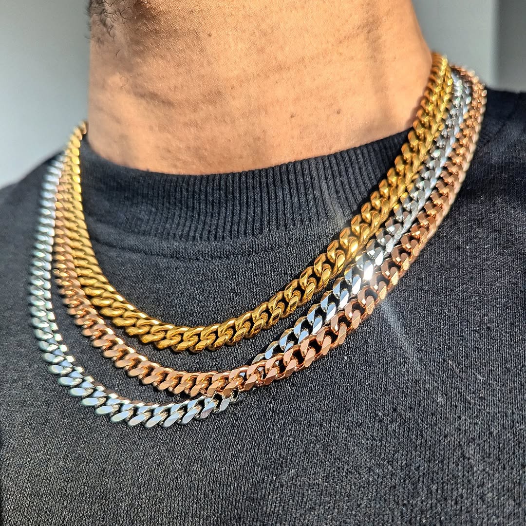 18K Gold Cuban Link Chain (3mm - 7mm) - Drip Culture Jewelry