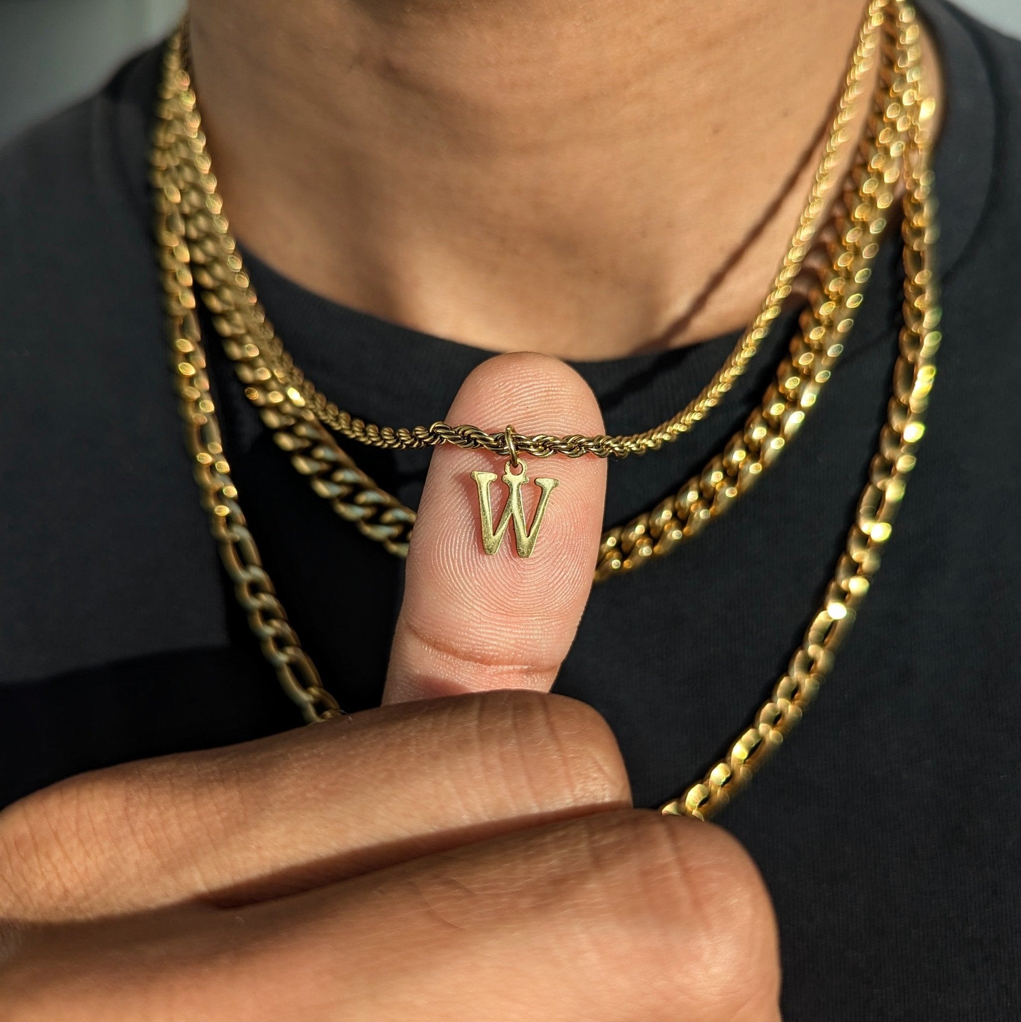 18k Gold Custom Letter Pendant - Drip Culture Jewelry