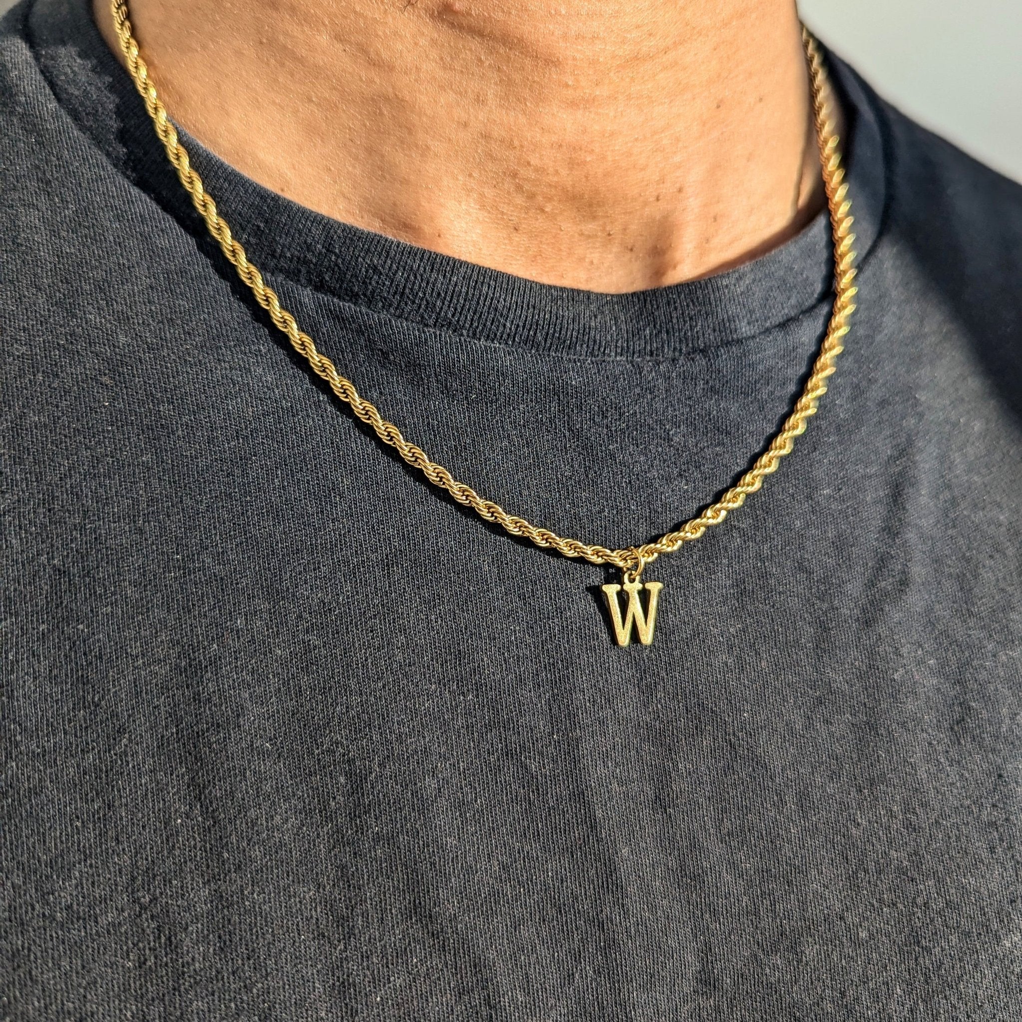 18k Gold Custom Letter Pendant - Drip Culture Jewelry