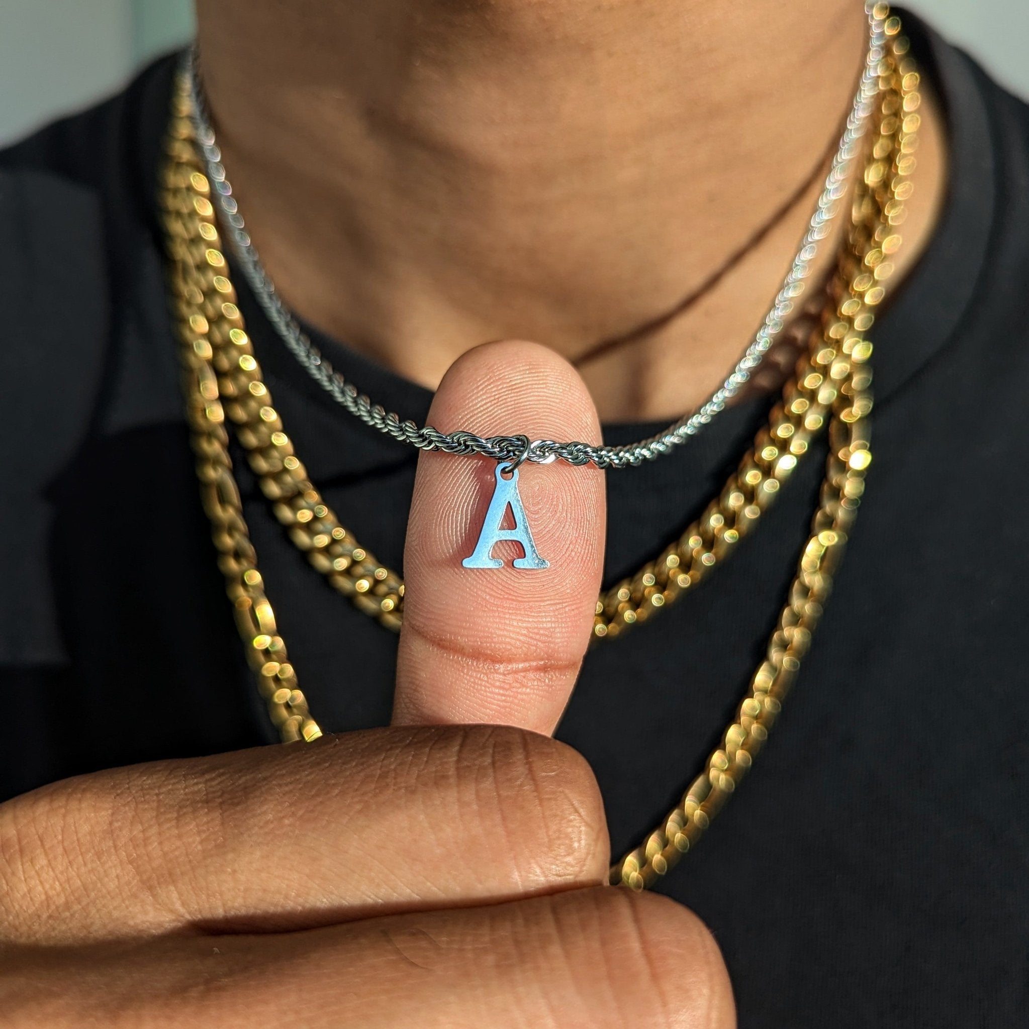 18k Gold Custom Letter Pendant - Drip Culture Jewelry